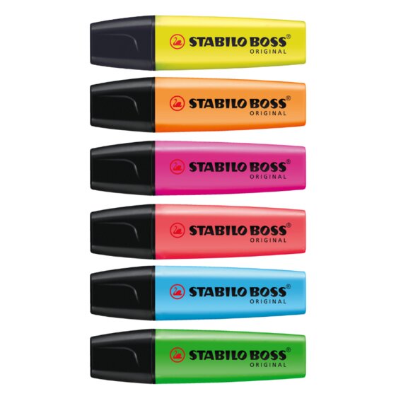 Stabilo Boss Highlighter Asstd Wallet 6