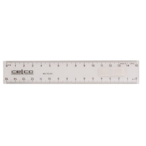 Celco Ruler 15CM Clear