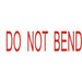 Deskmate Pre-inked Office Stamp Do Not Bend Red