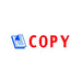Deskmate Pre-inked Office Stamp Copy BLUE/RED