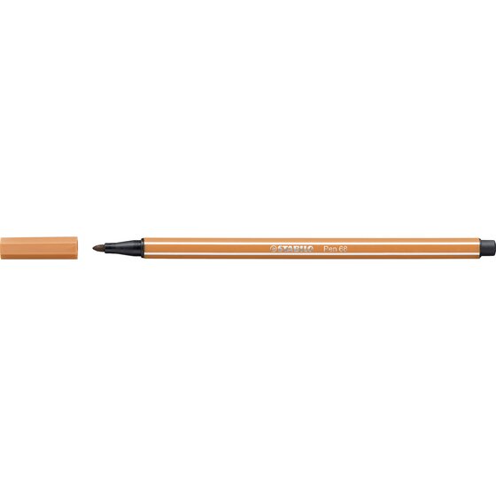 Stabilo Pen 68 Fibre Tip Pen Dark Ochre