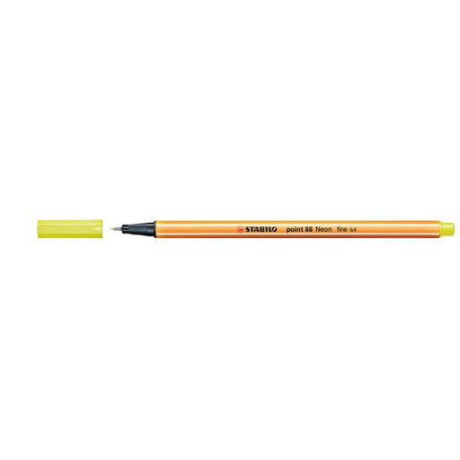Stabilo Point 88 Fineliner Neon Yellow Box 10