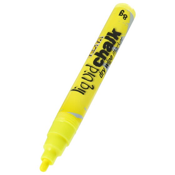 Texta Liquid Chalk Marker Dry Wipe Yellow