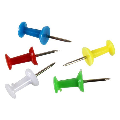 Esselte Push Pin Assorted Colour 200PACK