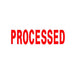 Deskmate Pre-inked Office Stamp Processed Red