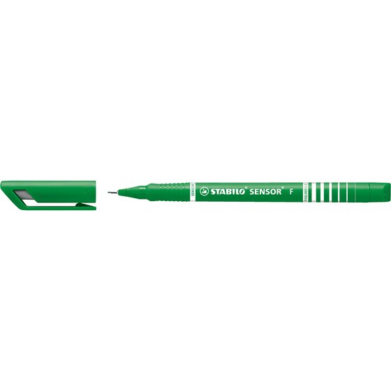 Stabilo Sensor Fineliner Green Box 10