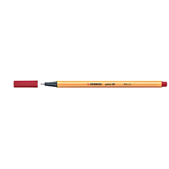 Stabilo Point 88 Fineliner Crimson Box 10