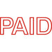 Deskmate Pre-inked Office Stamp Paid Red