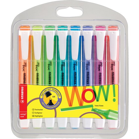 Stabilo Swing Cool Highlighter Asstd Wallet 8