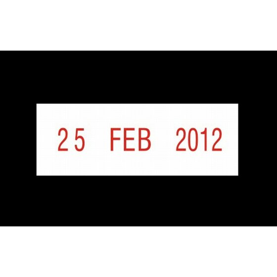 Deskmate Self-inking Dater Stamp Red