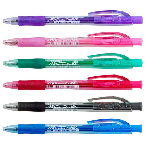 Stabilo Marathon Ballpoint Pen Medium Blue Box 10