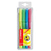 Stabilo Flash Highlighter Asstd Wallet 4