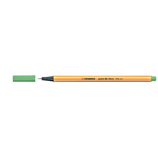Stabilo Point 88 Fineliner Neon Green Box 10