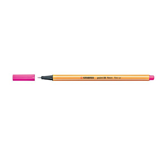 Stabilo Point 88 Fineliner Neon Pink Box 10