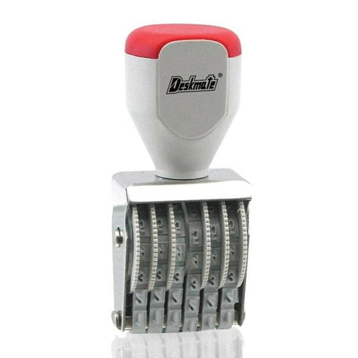 Deskmate Rubber Stamp 6 Band Numberer 4MM