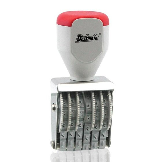 Deskmate Rubber Stamp 6 Band Numberer 4MM