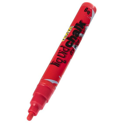 Texta Liquid Chalk Marker Dry Wipe Red