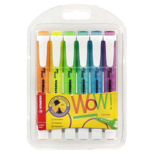 Stabilo Swing Cool Highlighter Asstd Wallet 6