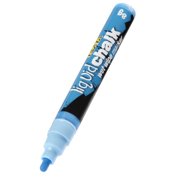 Texta Liquid Chalk Marker Wet Wipe Blue