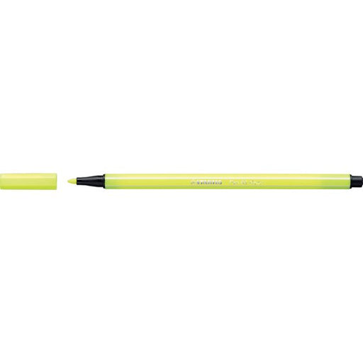 Stabilo Pen 68 Fibre Tip Pen Fluro Yellow