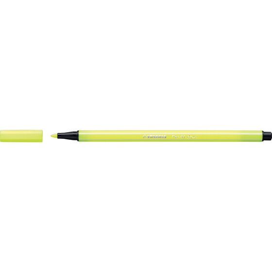 Stabilo Pen 68 Fibre Tip Pen Fluro Yellow