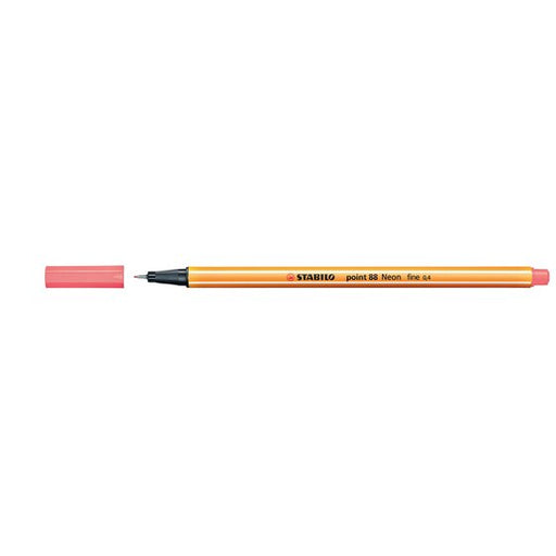 Stabilo Point 88 Fineliner Neon Red Box 10