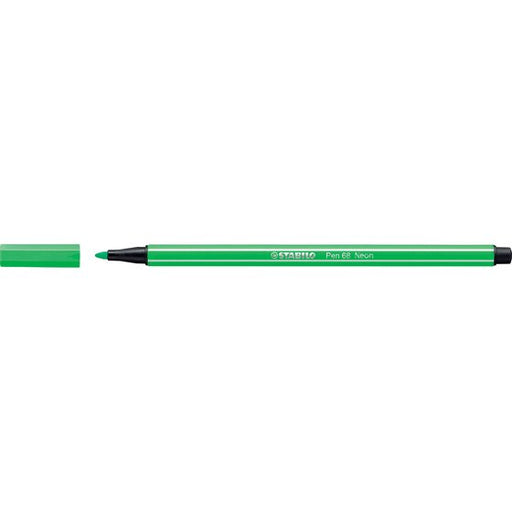 Stabilo Pen 68 Fibre Tip Pen Fluro Green