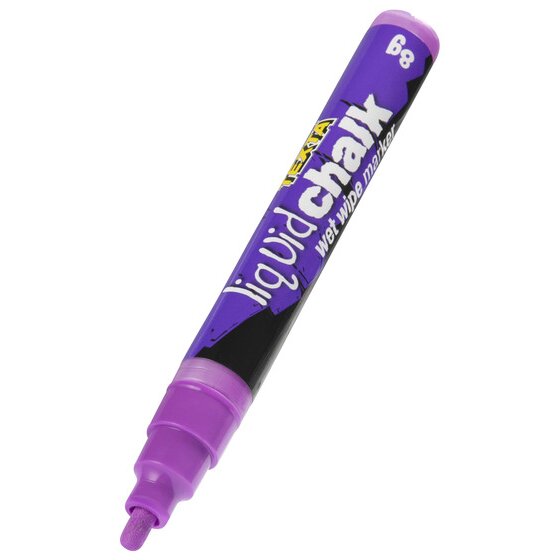 Texta Liquid Chalk Marker Wet Wipe Purple