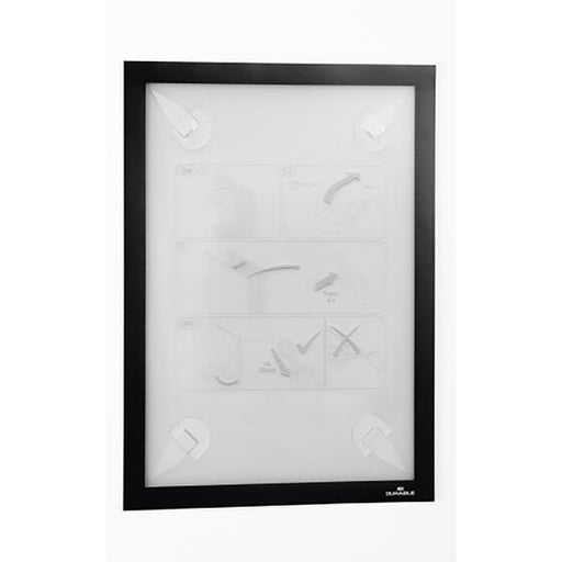 Durable Duraframe Wallpaper with Adhesive Strips A4 Black PACK1
