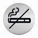 Durable Pictogram No Smoking 83MM Silver PACK1