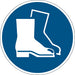 Durable Floor Marking Sign Use Foot Protection Blue 430MM