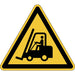 Durable Floor Marking Sign Permanent Caution! Forklifts 430MM Yellow