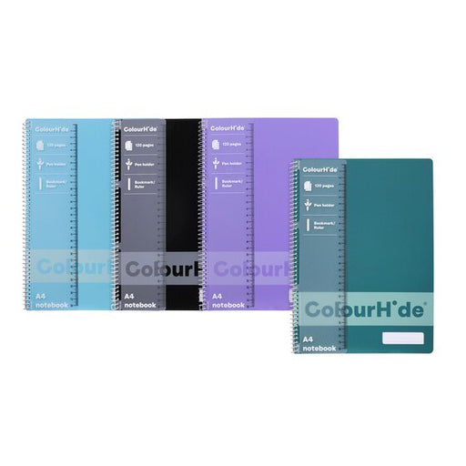 Colourhide Notebook A4 120PAGE PK4
