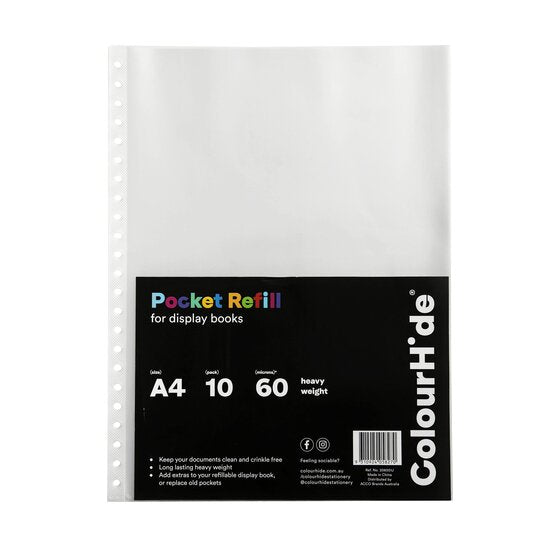 Colourhide Display Book Refills Refill Sheets 10PK