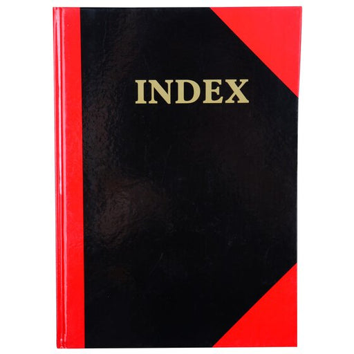 Cumberland Red & Black Notebook Gloss A4 100 Leaf Indexed