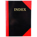 Cumberland Red & Black Notebook Gloss A4 100 Leaf Indexed