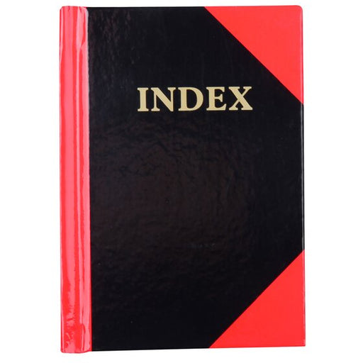Cumberland Red & Black Notebook Gloss A7 100 Leaf Indexed