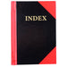 Cumberland Red & Black Notebook Gloss A7 100 Leaf Indexed