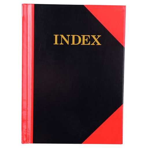 Cumberland Red & Black Notebook Gloss A6 100 Leaf Indexed
