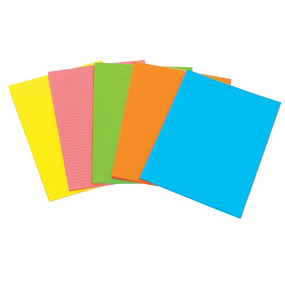 Marbig Fluoro Writing Pad A6 40 Leaf
