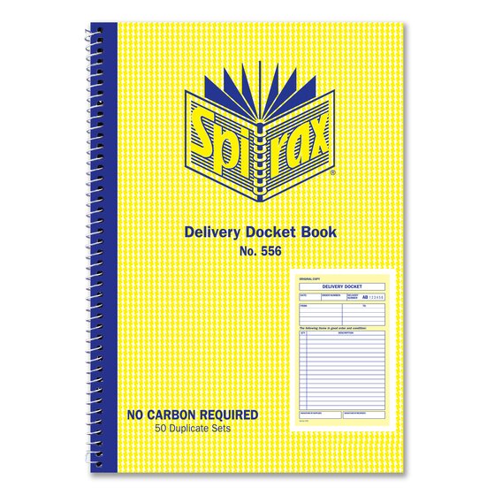 Spirax 556 Delivery Book 207X144MM