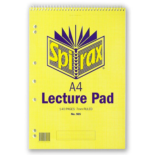 Spirax 905 Lecture Book A4 140 Page T/O