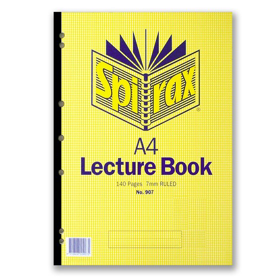 Spirax 907 Lecture Pad A4 140 Page S/O