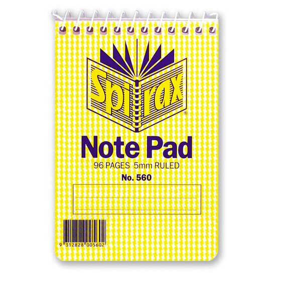 Spirax 560 Notebook 112X77MM 96 Page T/O