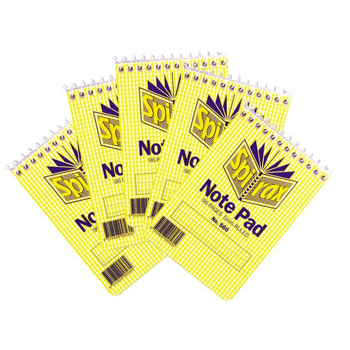 Spirax 560 Notebook 112x77mm 96 Page Pack 5