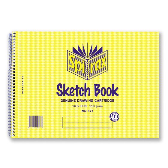 Spirax 577 Sketch Book 177X245MM 16 LEAF/32 Page