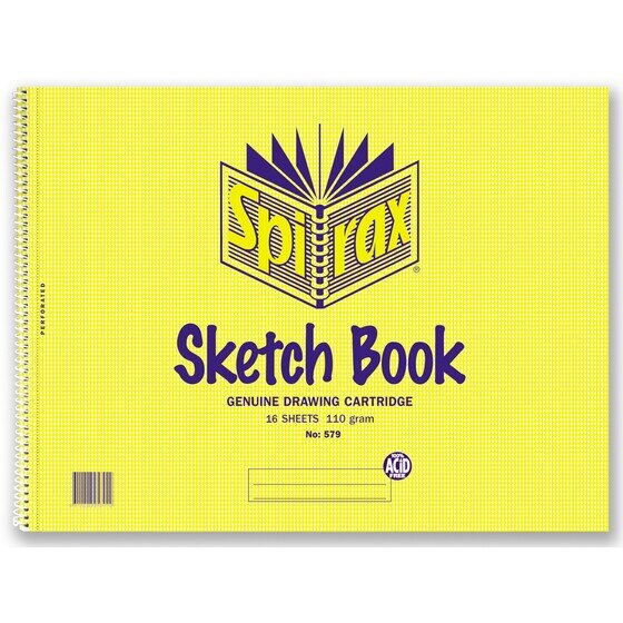 Spirax 579 Sketch Book 272X360MM 16 LEAF/32 Page