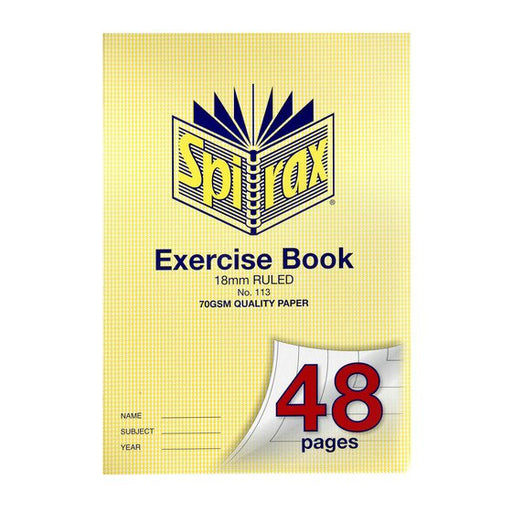 Spirax 113 Exercise Book A4 48 Page 18MM