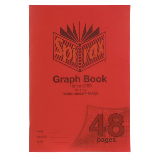 Spirax P130 Grid Book A4 10MM 48PAGE