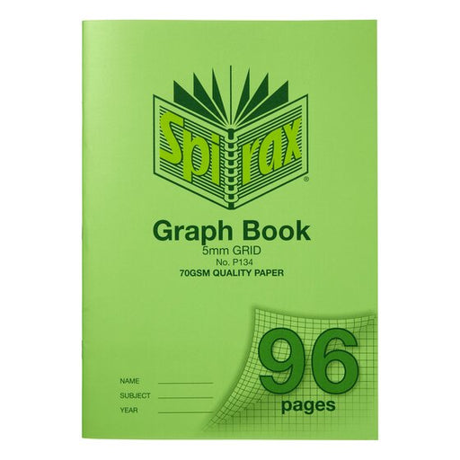 Spirax P134 Grid Book A4 5MM 96PAGE
